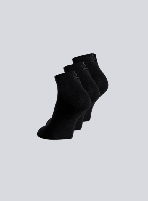 Trois paires de chaussettes noirs pour homme socquettes de la marque S BORDEAUX