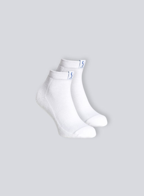 Deux paires de chaussettes socquettes blanches pour le sport pour homme de la marque S BORDEAUX